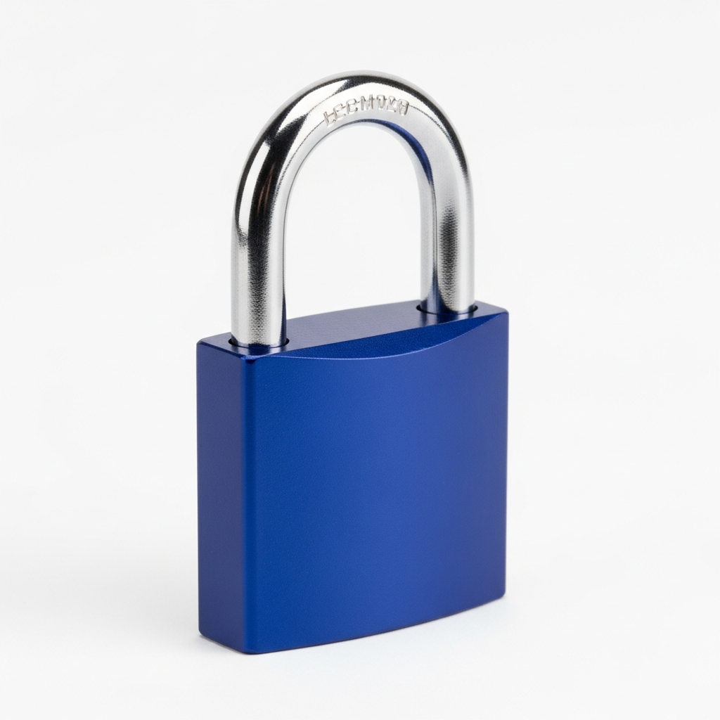 Blue Love Lock - Custom Engraved Aluminum Padlock
