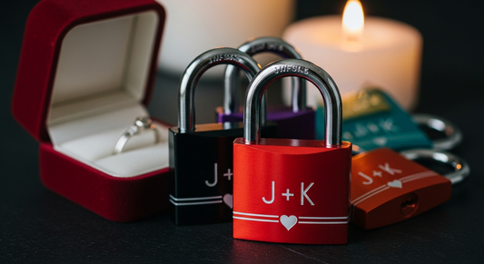 Love Locks for Proposals and Engagements