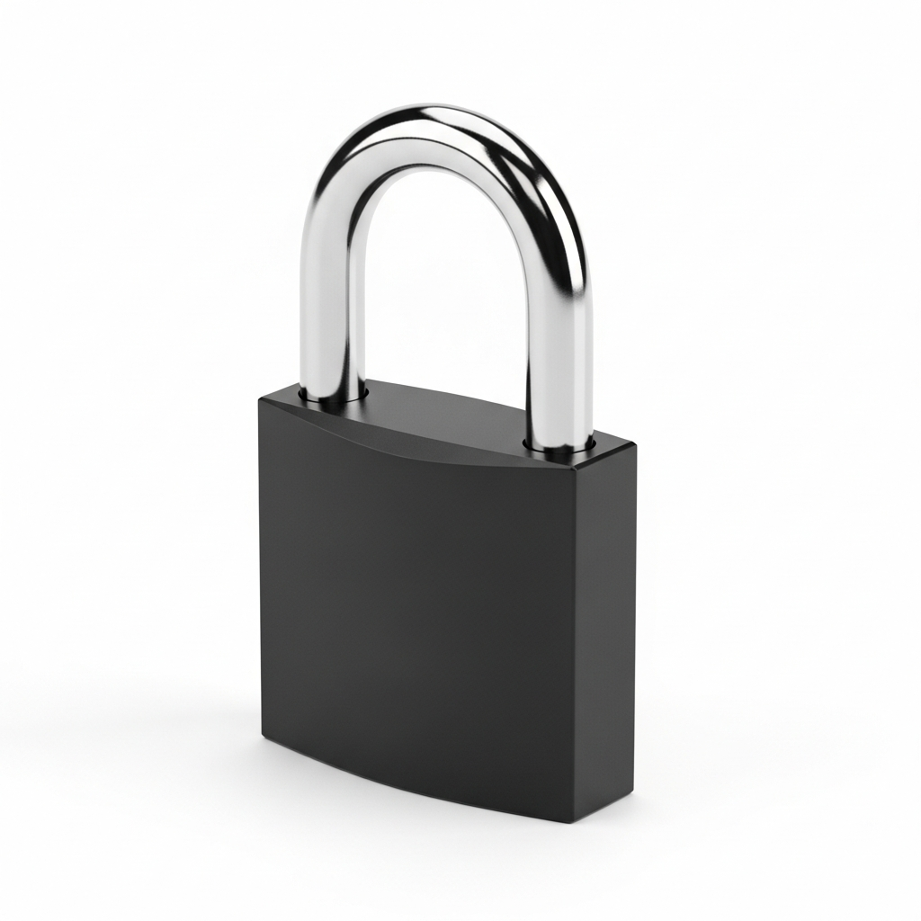 Black Love Lock - Custom Engraved Aluminum Padlock