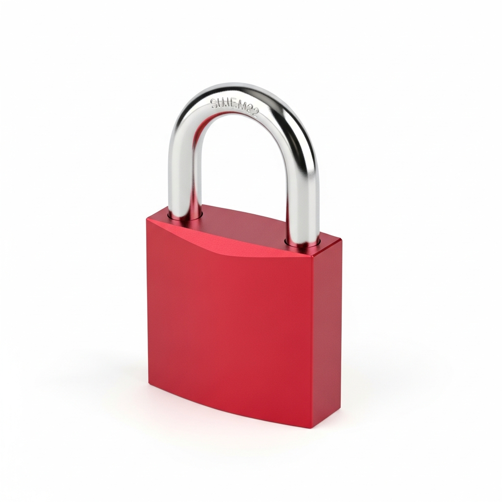 Red Love Lock - Custom Engraved Aluminum Padlock